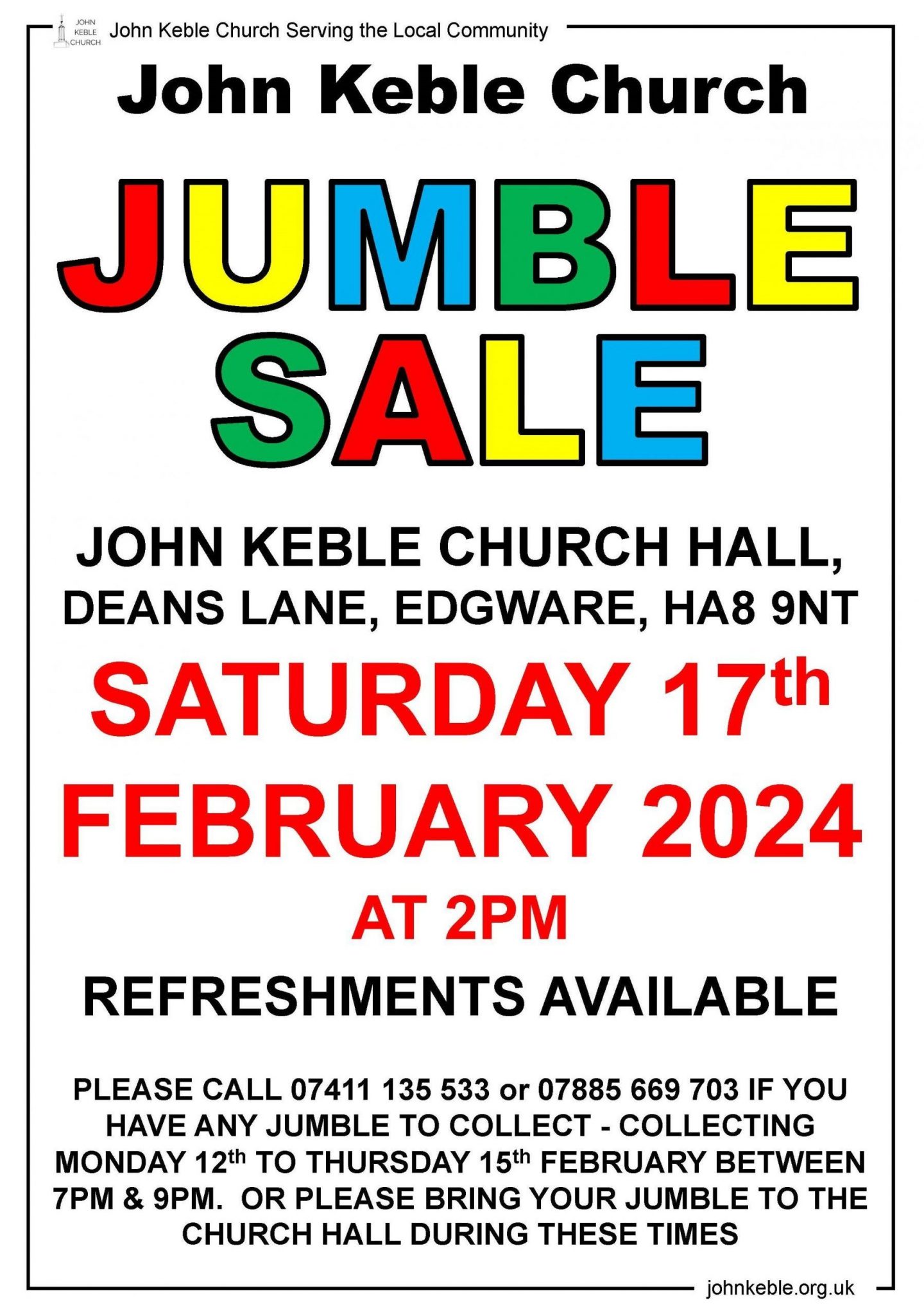 Jumble Sale John Keble Church